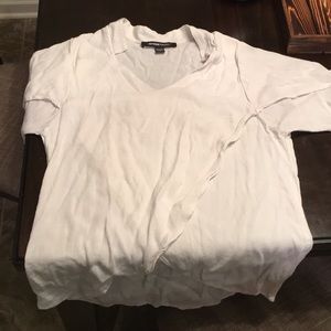 Women’s short sleeved white dress shirt- Size S